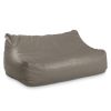 Atrium Collection Lozia Loveseat - Large Foam Bean Bag Sofa for Home Theaters, Offices, Schools, Reception & Waiting Rooms - Faux-Leather