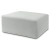 Jaxx Fairlie Couch Ottoman - Oversized Square Foam Coffee Table Ottoman, 36" , Luxe Boucle