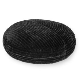 Jaxx 6 Foot Cocoon - Large Bean Bag Chair for Adults, Premium Luxe Faux Fur (Color: Mondo Black Faux Fur)