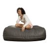 Atrium Collection Lino Ottoman - Oversized Large Couch Ottoman & Foam-Filled Lounger - Faux Leather