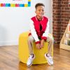 Jaxx Spring Modular Pouf Classroom Bean Bag Seat, Premium Vinyl