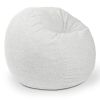Jaxx Saxx Shearling Faux-Lamb 4 Ft Large Round Bean Bag for Modern Interior Design