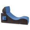 Jaxx Flexx V-Tex Convertible 3 in 1 Gamer Chair, Table, & Ottoman w/ Adjustable Headrest & Pocket - Vinyl
