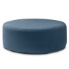 Jaxx Candler Round Couch Ottoman â€“ Oversized Giant Coffee Table & Foot Rest, 44â€, Luxe Boucle