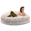 Jaxx 6 Foot Cocoon - Large Bean Bag Chair for Adults, Premium Luxe Faux Fur