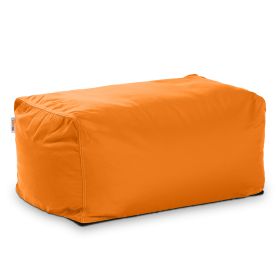 Jaxx Leon Outdoor Bean Bag Ottoman (Color: Tangerine)