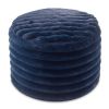 Jaxx Paran Accent Pouf - Fluffy Faux Fur Ottoman for Modern Interior Design, Regular