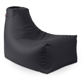 Jaxx Pezzi Premium Vinyl Classroom Bean Bag Chair (Color: Black)