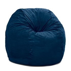 Jaxx 4 ft Bean Bag Chair (Color: Navy)