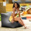 Jaxx Ponce Outdoor Bean Bag Chair - Weather Resistant Patio and Poolside Lounge Seating