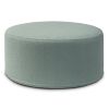 Jaxx Candler Round Couch Ottoman Oversized Giant Coffee Table & Foot Rest, 36, Luxe Boucle