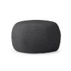 Jaxx Ellis Ottoman Shearling Faux-Lamb Plush Pouf for Modern Interior Design, Large