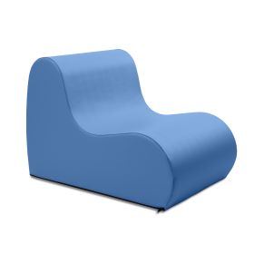 Jaxx Midtown Medium Classroom Soft Foam Chair - Premium Vinyl Cover (Color: Royal Blue)