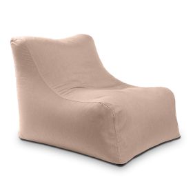 Jaxx Ponce Outdoor Bean Bag Chair - Weather Resistant Patio and Poolside Lounge Seating (Color: Sunbrella Petal)