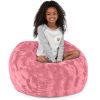 Jaxx Saxx 3 Foot Bean Bag Chair - Faux Fur - Fun Colors