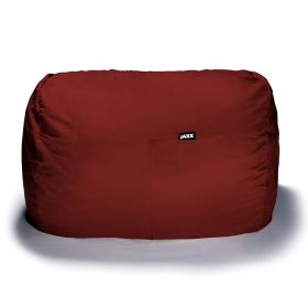 Jaxx 5.5 ft Bean Bag Loveseat (Color: Cinnabar)