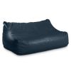Atrium Collection Lozia Loveseat - Large Foam Bean Bag Sofa for Home Theaters, Offices, Schools, Reception & Waiting Rooms - Faux-Leather