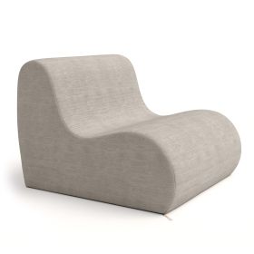 Jaxx Uptown Large Modern Armless Accent Chair (Color: Dove Grey)