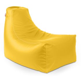 Jaxx Pezzi Premium Vinyl Classroom Bean Bag Chair (Color: Yellow)
