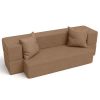 Jaxx Zenzi Loveseat Twin - Convertible Couch/Twin Sleeper, Soft Touch Stain-Free Woven