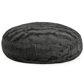 Jaxx Cocoon 4 Foot Bean Bag Chair - Faux Fur (Color: Faux Fur - Black)