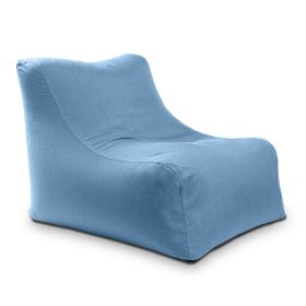 Jaxx Ponce Outdoor Bean Bag Chair - Weather Resistant Patio and Poolside Lounge Seating (Color: Sunbrella Ocean)