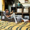 Jaxx Flexx V-Tex Convertible 3 in 1 Gamer Chair, Table, & Ottoman w/ Adjustable Headrest & Pocket - Vinyl