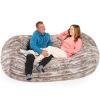 Jaxx Grand Lounger 7 Foot Bean Bag Sofa - Luxe Faux Fur