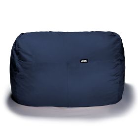 Jaxx 5.5 ft Bean Bag Loveseat (Color: Microsuede Navy)
