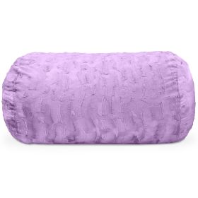 Jaxx Sofa Saxx Bean Bag Couch - 4 Foot - Faux Fur (Color: Faux Fur - Bellflower Purple)