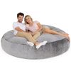 Jaxx 6 Foot Cocoon Large Bean Bag Chair for Adults - Premium Faux Fur