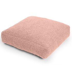 Jaxx Brio Large DÃ©cor Floor Pillow/Meditation Yoga Cushion, Shearling Faux Lamb (Color: Pink)