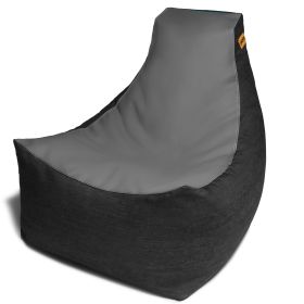 Jaxx Pixel Gamer Chair - Game Room / Home Theater Bean Bag Chair (Color: Charcoal)