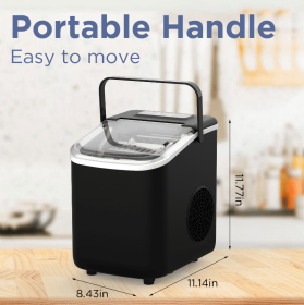 9 Ice Cubes Ready In 6 Miutes (Color: Black)