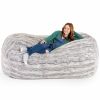 Jaxx Grand Lounger 7 Foot Bean Bag Sofa - Luxe Faux Fur