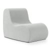 Jaxx Uptown Modern Armless Accent Chair, Boucle