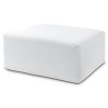 Jaxx Fairlie Couch Ottoman - Oversized Square Foam Coffee Table Ottoman, 36" , Luxe Boucle
