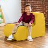 Jaxx Midtown Medium Classroom Soft Foam Chair - Premium Vinyl Cover