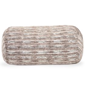 Jaxx Grand Lounger 7 Foot Bean Bag Sofa - Luxe Faux Fur (Color: Luxe Faux Fur - Mountain Fox)