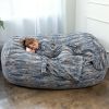 Jaxx Grand Lounger 7 Foot Bean Bag Sofa - Luxe Faux Fur