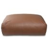 Atrium Collection Lino Ottoman - Oversized Large Couch Ottoman & Foam-Filled Lounger - Faux Leather