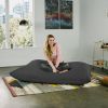 Jaxx Pillow Saxx 5.5-Foot - Huge Bean Bag Floor Pillow and Lounger