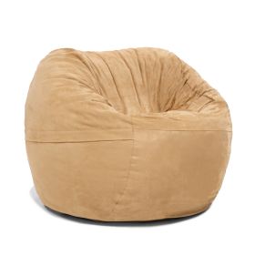Jaxx Saxx 3 Foot Bean Bag Chair with Removable Cover (Color: Camel)