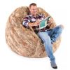 Jaxx 5 Foot Saxx Bean Bag Chair For Adults - Luxe Faux Fur