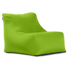 Jaxx Ponce Outdoor Bean Bag Chair - Weather Resistant Patio and Poolside Lounge Seating (Color: Lime)