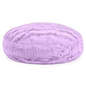 Jaxx Cocoon 4 Foot Bean Bag Chair - Faux Fur (Color: Faux Fur - Bellflower Purple)