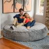 Jaxx 6 Foot Cocoon Large Bean Bag Chair for Adults - Premium Faux Fur