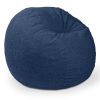 Jaxx Saxx Shearling Faux-Lamb 4 Ft Large Round Bean Bag for Modern Interior Design