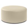 Jaxx Candler Round Couch Ottoman Oversized Giant Coffee Table & Foot Rest, 36, Premium Faux Leather