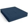 Jaxx Zipline Convertible Sleeper Loveseat & Ottomans, Textured Microvelvet
